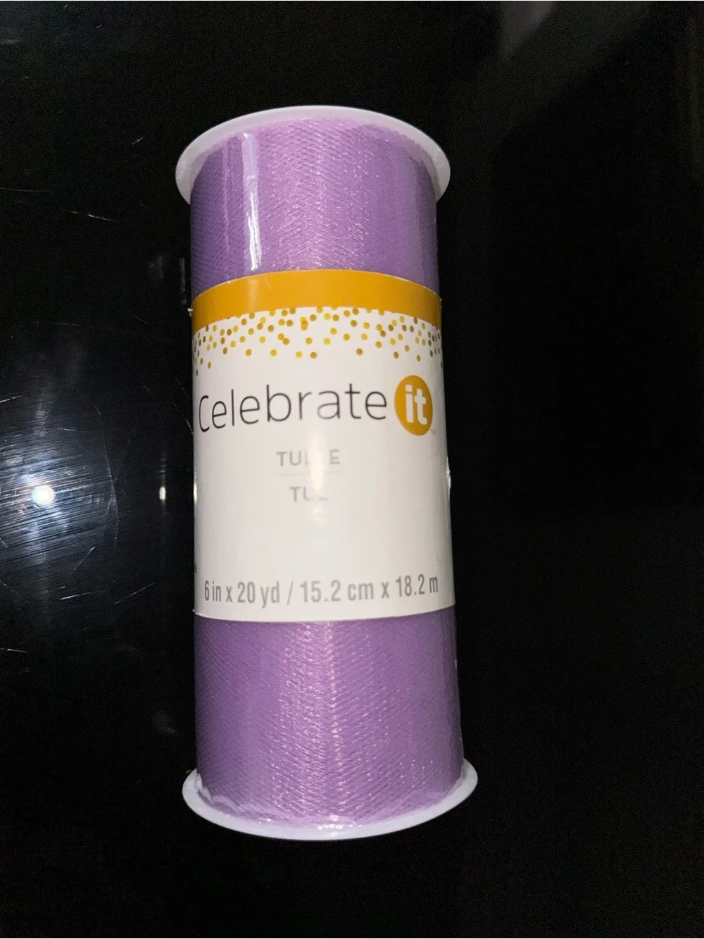 Celebrate It Lavender Tulle Ribbon Roll